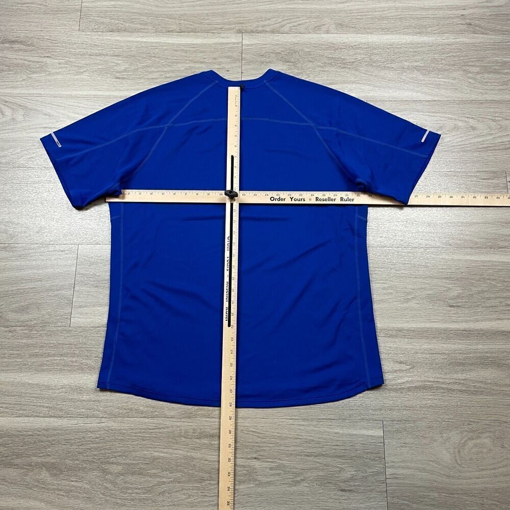 Nike Shirt Mens Extra Large Blue Running Active Training Dri Fit - Picture 6 of 9